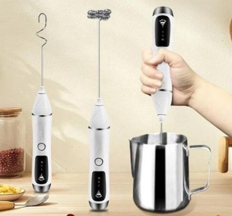 Casual Solid Color Stainless Steel Egg Beater 1 Piece