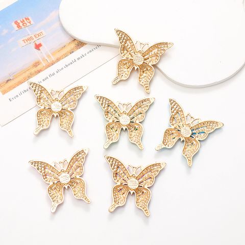 Lady Butterfly Alloy Plating Inlay Artificial Diamond Jewelry Accessories