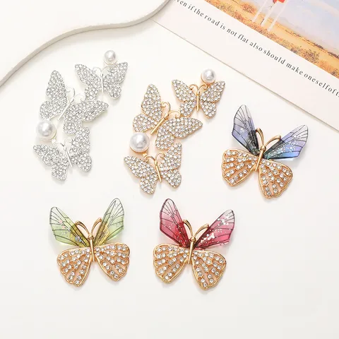 Butterfly Shoe Accessories Metal All Seasons Shoe Buckle