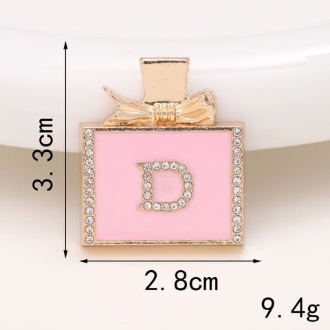 Basic Perfume Bottle Metal Plating Inlay Artificial Gemstones Artificial Pearls Jewelry Accessories