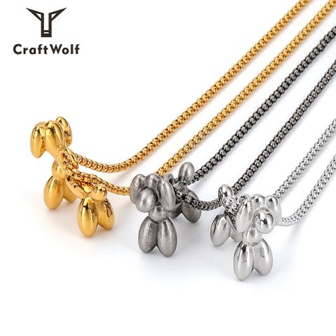 304 Stainless Steel 18K Gold Plated Original Design Polishing Animal Pendant Necklace