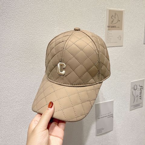 Women's Simple Style Letter Embroidery Curved Eaves Baseball Cap