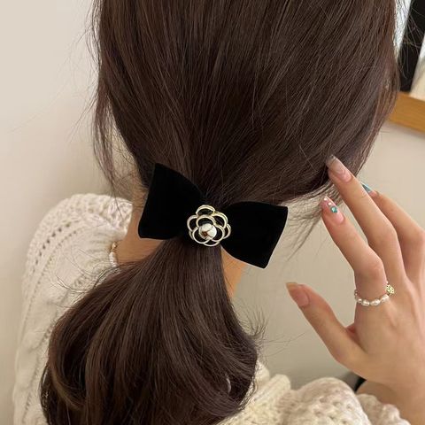 Women's Sweet Bow Knot Cloth Hair Clip Hair Tie