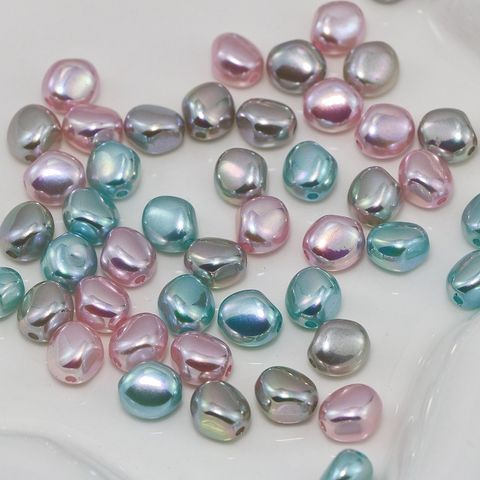 1 Piece Arylic UV Plating Solid Color Polished Beads