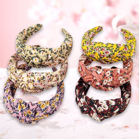 Women's Vintage Style Flower Cloth Hair Band