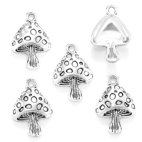 Vintage Style Mushroom Alloy Plating Charms