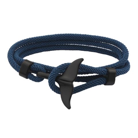 Simple Style Fish Tail Polypropylene Rope Nylon Polyester Plating Unisex Bracelets