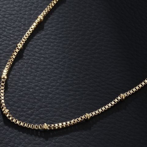 Edelstahl 304 18 Karat Vergoldet Lässig XUPING Überzug Kette Einfarbig Halskette