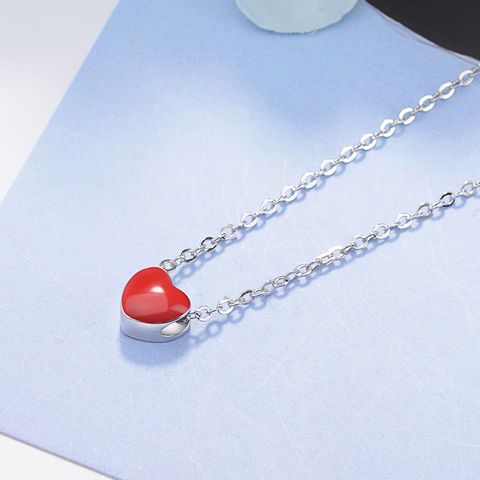Simple Style Heart Shape Copper Necklace In Bulk