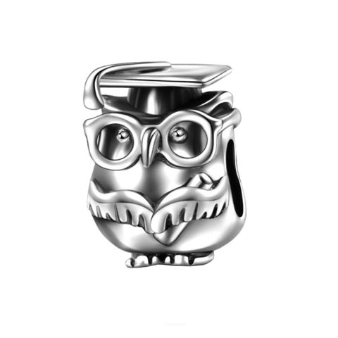 Original Design Vintage Style Owl Sterling Silver Handmade Plating Rhodium Plated Jewelry Accessories