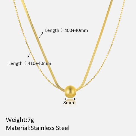 Stainless Steel Elegant Plating Solid Color Pendant Necklace