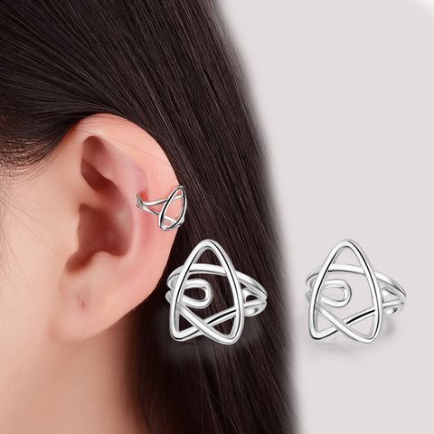 1 Pair Simple Style Star Plating Copper Ear Cuffs