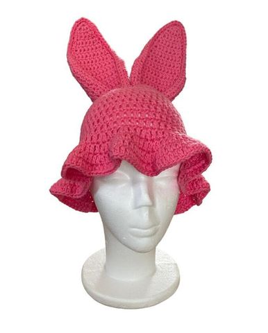 Women's Cartoon Style Solid Color Eaveless Wool Cap