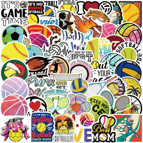 50 Bola Colección De Deportes Decoración Personalizada Maleta Cuaderno Pegatinas