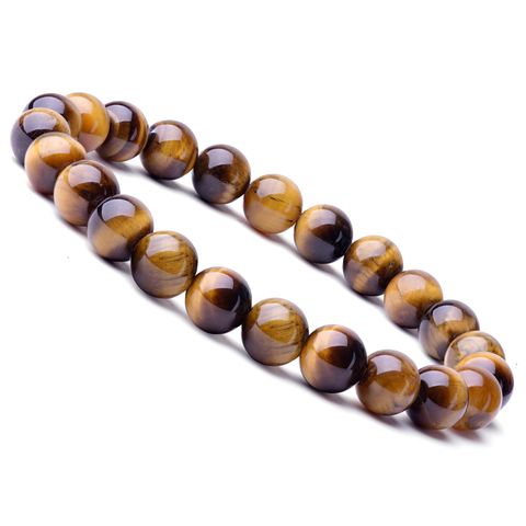 Ethnic Style Solid Color Natural Stone Agate Beaded Bracelets