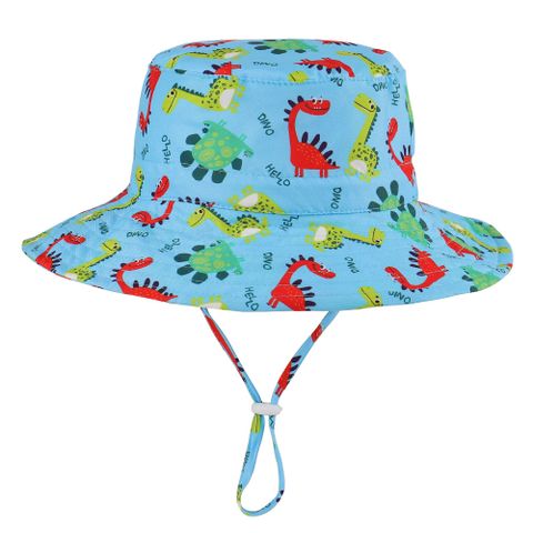 Children Unisex Vacation Solid Color Bucket Hat