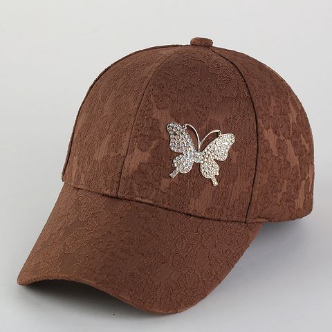 Mujeres Elegante Básico Mariposa Aleros Curvos Gorra De Beisbol