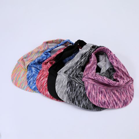 Women's Simple Style Sports Tie Dye Curved Eaves Sun Hat