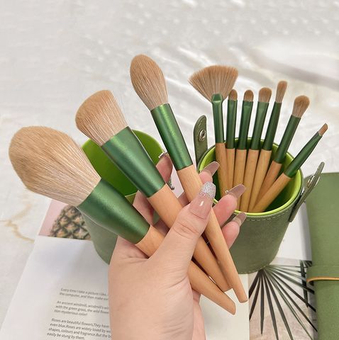 Simple Style Commute Wooden Handle Wooden Handle Makeup Brushes 1 Set