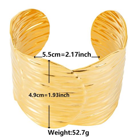 Ig Style Simple Style Solid Color Stainless Steel Plating 18k Gold Plated Bangle
