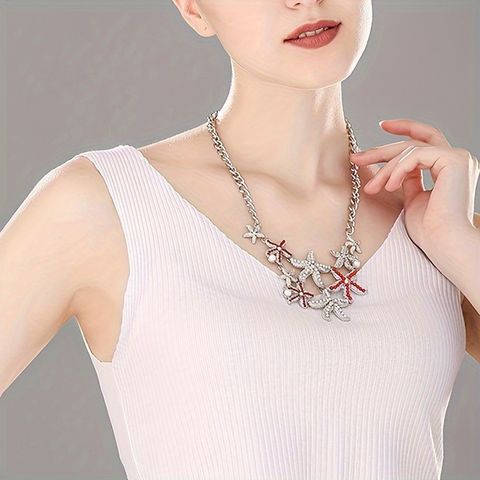 Casual Starfish Alloy Women's Pendant Necklace