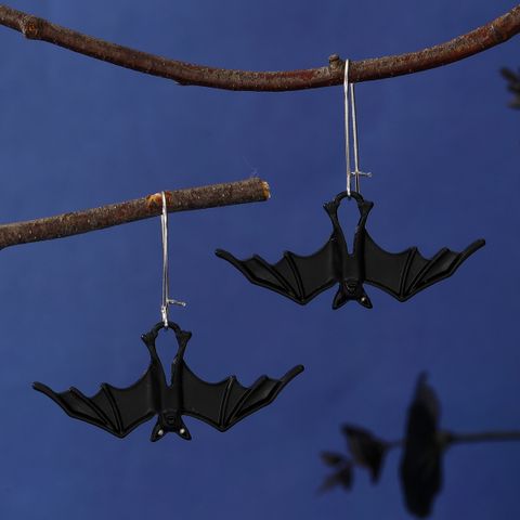 1 Pair Retro Bat Plating Alloy Drop Earrings