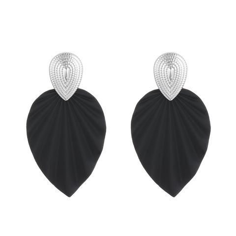 1 Pair Classical Simple Style Water Droplets Tassel Alloy Drop Earrings