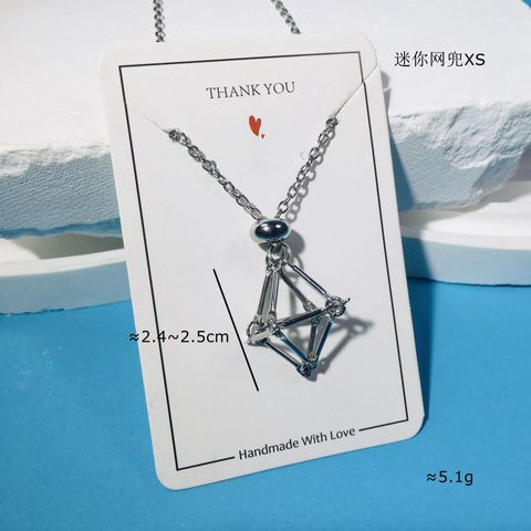 1 Piece Retro Geometric Crystal Metal Unisex Necklace
