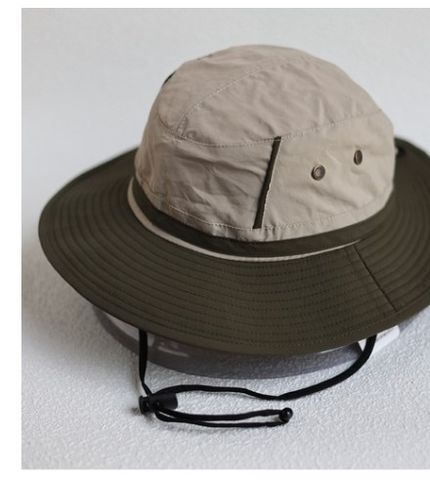 Unisex Vacation Color Block Big Eaves Sun Hat