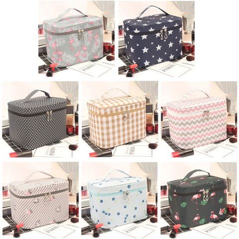 Cute Animal Canvas Square Makeup Bags