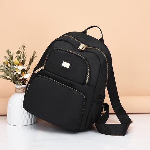 Waterproof Anti-theft Solid Color Travel Street Women's Backpack