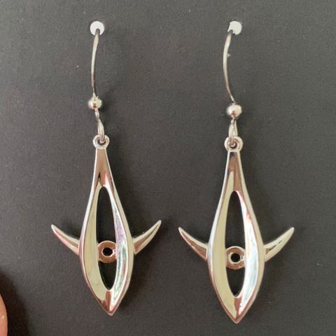 1 Pair Casual Original Design Streetwear Shark Copper Drop Earrings