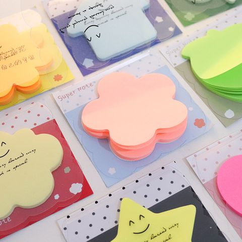 1 Piece Solid Color Class Learning Paper Cute Sticky Note