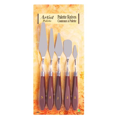 1 Piece Color Block Class Learning Stainless Steel Plastic Cute Palette Knife