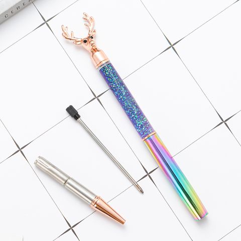 1 Piece Antlers Class Learning Daily Metal Cute Ballpoint Pen
