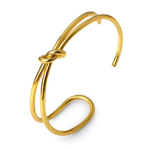 Simple Style Geometric Copper Plating 18k Gold Plated Bangle