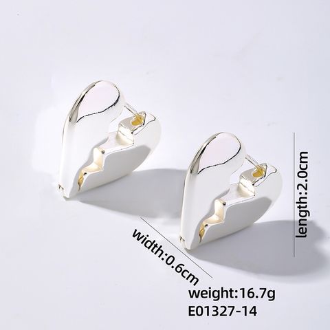 1 Pair Simple Style U Shape Geometric Plating Stainless Steel Hoop Earrings Drop Earrings
