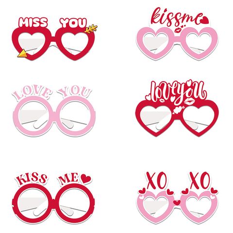 Valentine's Day Cute Funny Sweet Letter Heart Shape Paper Daily Date Festival Decorative Props