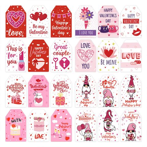Día De San Valentín Lindo Dulce Letra Forma De Corazón Papel Boda Fiesta Listado