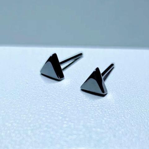 1 Paire Sucré Triangle Céramique Boucles D'oreilles