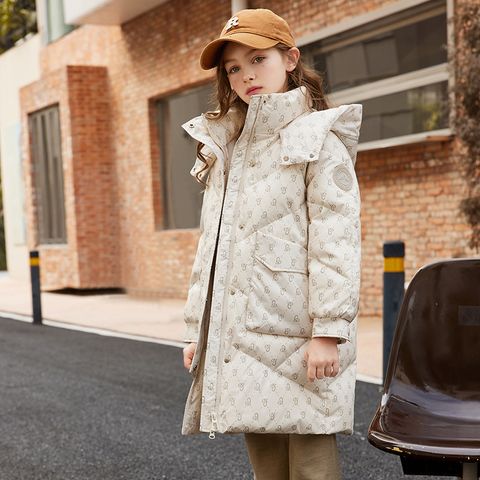 Simple Style Solid Color Polyester Girls Outerwear
