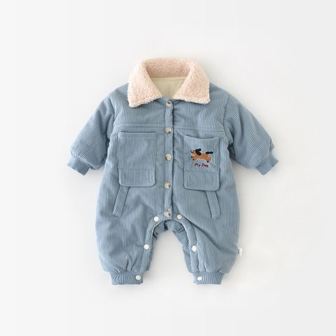 Casual Cartoon Polyester Baby Rompers