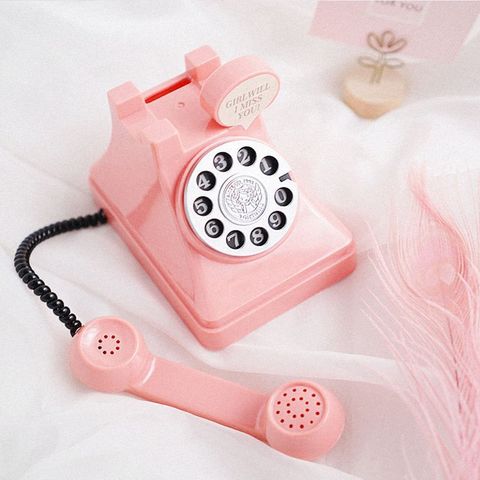 Piggy Bank Retro Telephone Plastic Toys