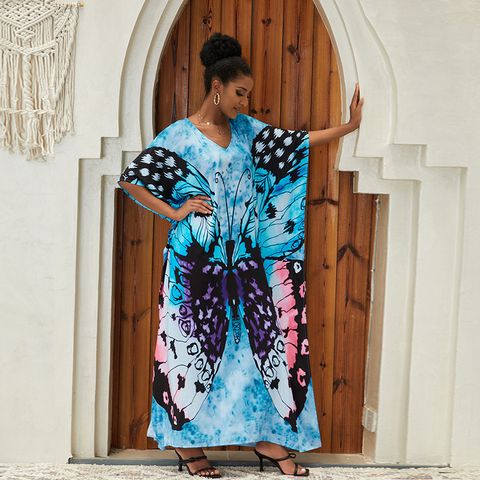 Women's Butterfly Elegant Beach Roman Style Cover Ups