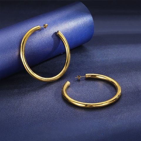 1 Pieza Casual Elegante Estilo Clásico Geométrico Acero Inoxidable 304 Chapados en oro de 18k Pendientes De Gota