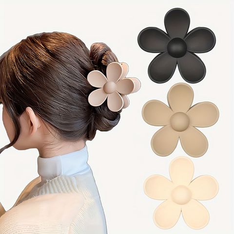 French Style Simple Style Flower Plastic Hair Claws