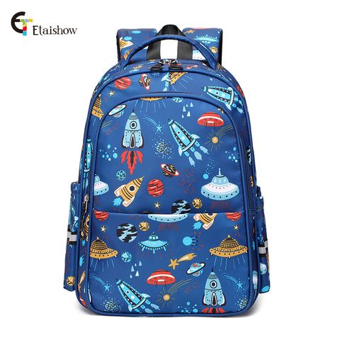 Cute Spaceship Square Zipper Fashion Backpack
