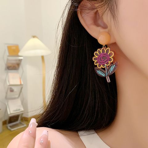 1 Pair Sweet Artistic Candy Ship Alloy Drop Earrings