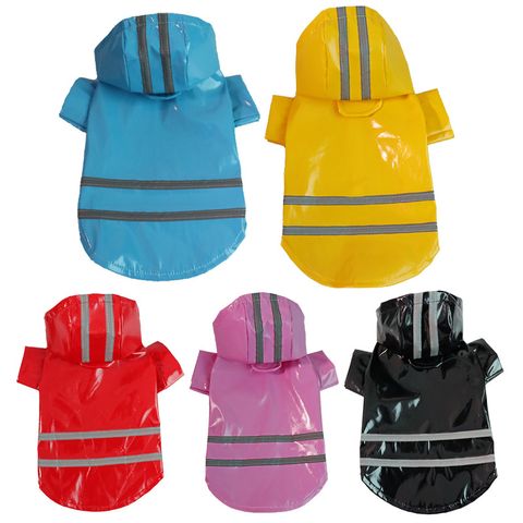 Casual Pu Leather Solid Color Pet Clothing