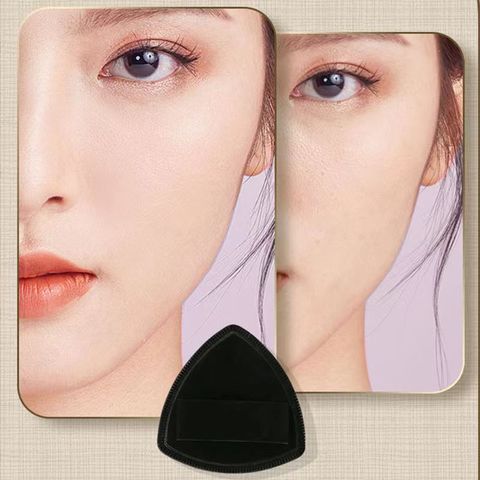 Simple Style Solid Color Hydrophilic Non-latex Makeup Puff 1 Piece